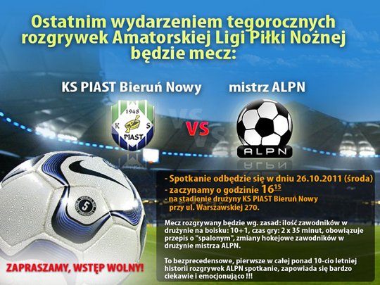 Zapraszamy na mecz !
