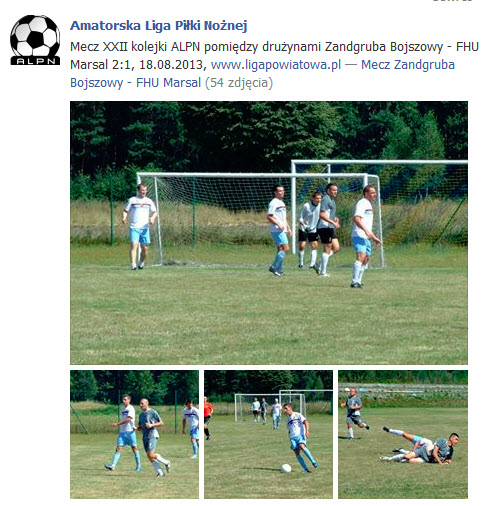 Zdj�cia z meczu Zandgruba Bojszowy - FHU Marsal